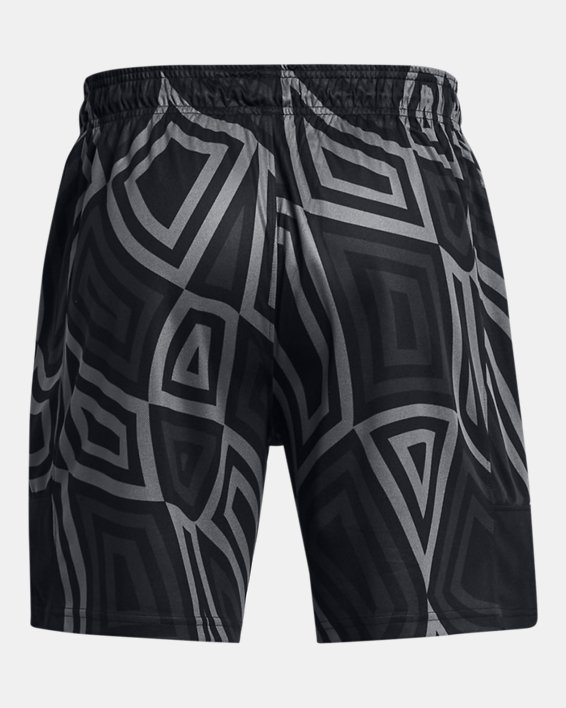 Men's UA Zone Printed Shorts in Black image number 5